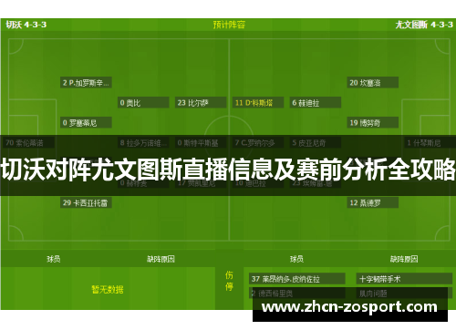 切沃对阵尤文图斯直播信息及赛前分析全攻略 切沃对阵尤文图斯直播信息及赛前分析全攻略